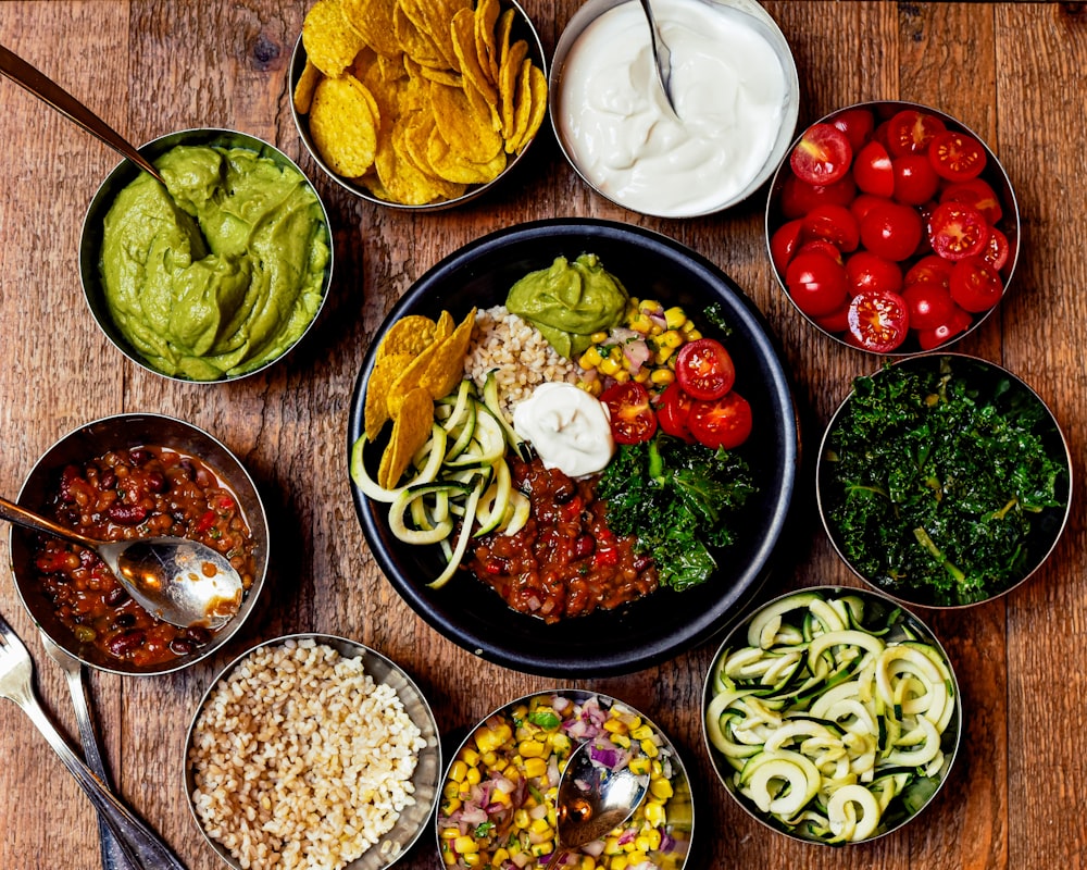Fresh ingredients and meal preparation